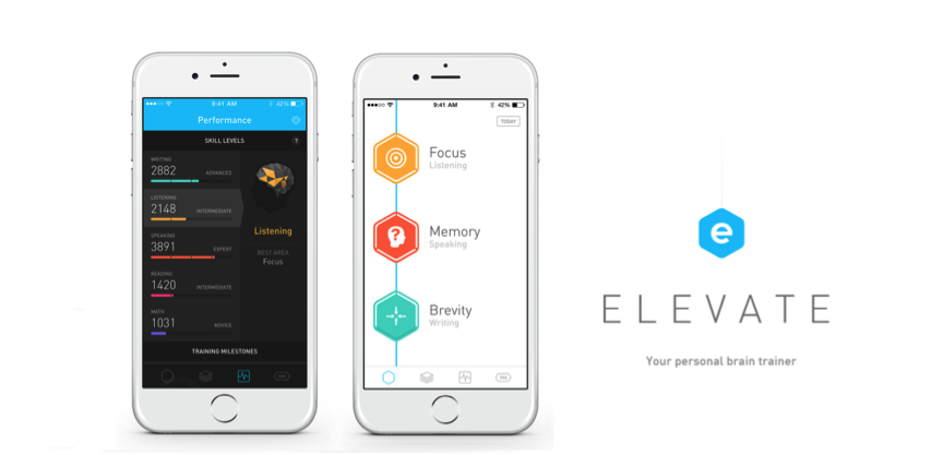 App Elevate - Faça um upgrade no seu inglês com jogos de treinamento cerebral